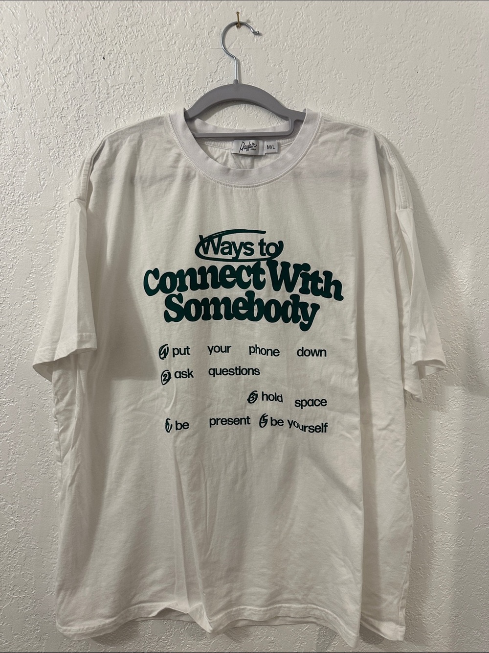 The Mayfair Group White Graphic Tee - Ways to Connect With Somebody